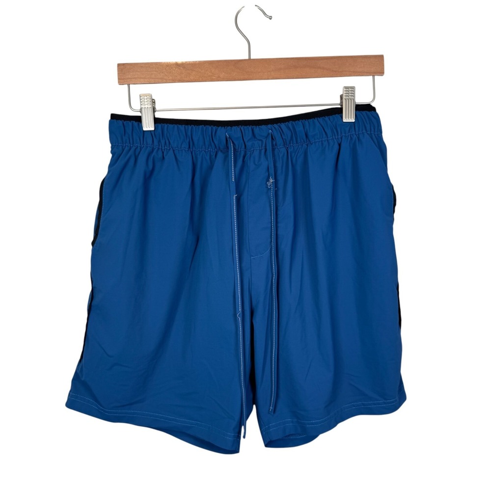 Brutal Buddha Shorts Blue Lined Elastic Pull On Waist Gym Workout Size Xlarge XL
